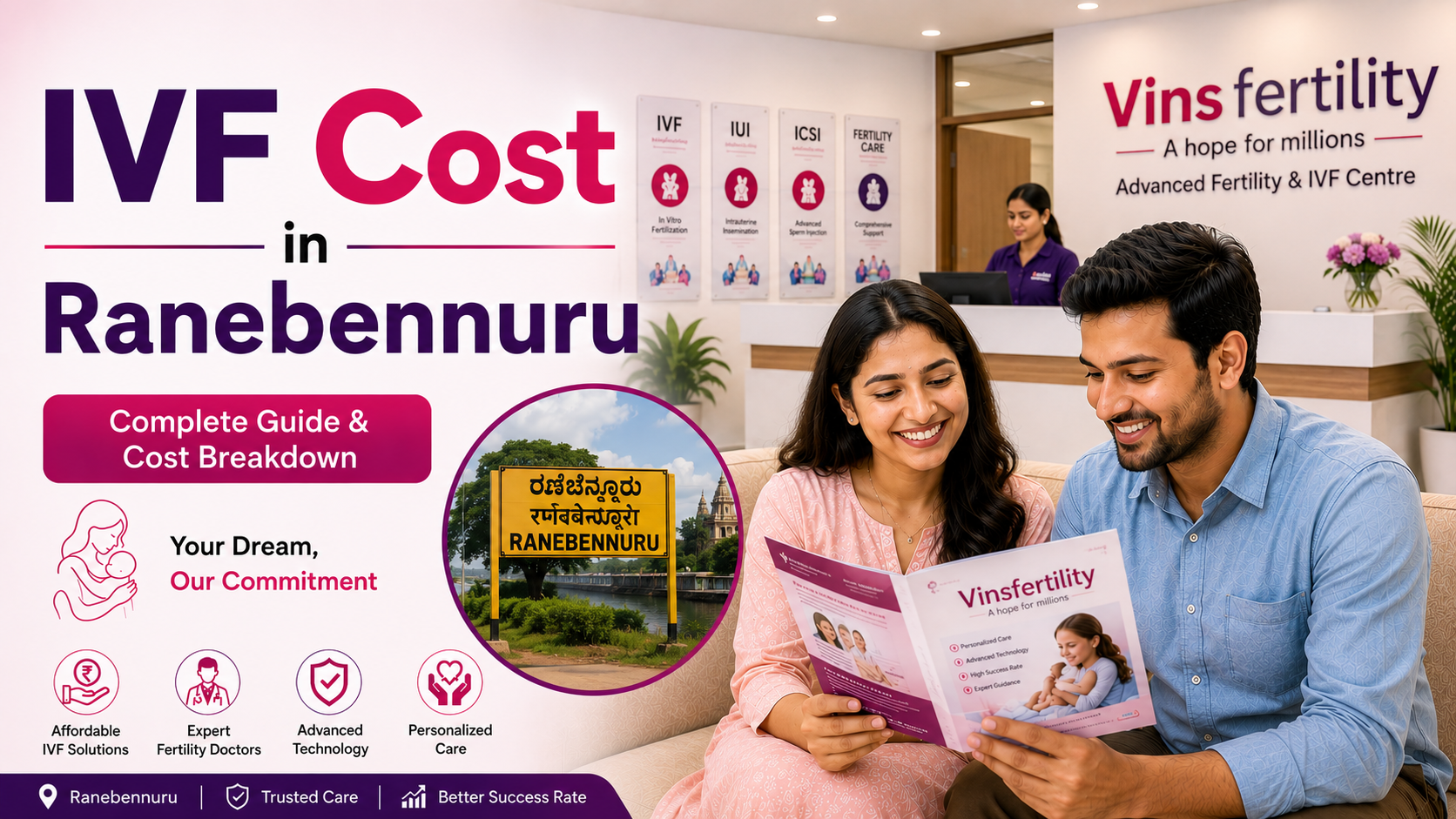 IVF Cost in Ranebennuru 2026 | ₹95K&ndash;1.9 Lakh Test Tube Baby Cost